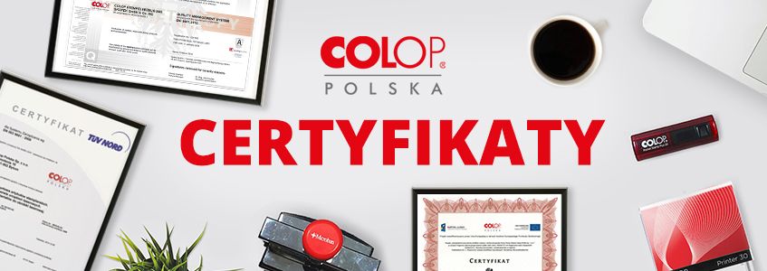 Certyfikaty COLOP Polska