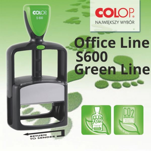 pieczątka office line S 600 green line