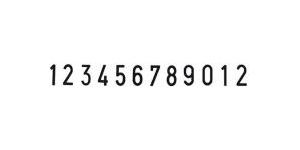 Ręczny numerator ustawiany 15012 wzór odbicia